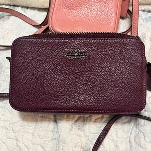 coach  Kira  wine colored crossbody